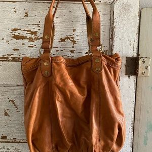 Lucky Brand 🍀 Trippin’ Out Brown leather Tote
